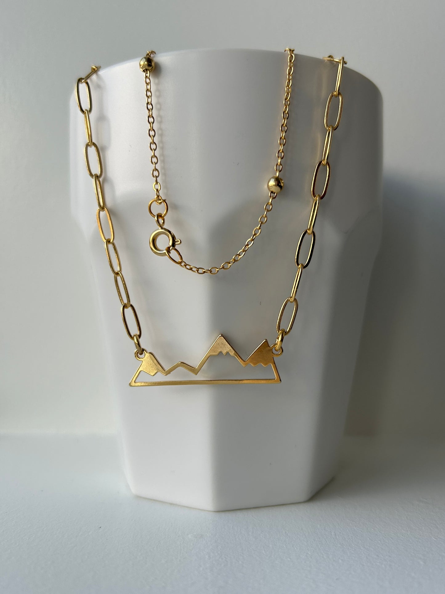 Jasper Vibes Mixed Chain Necklace