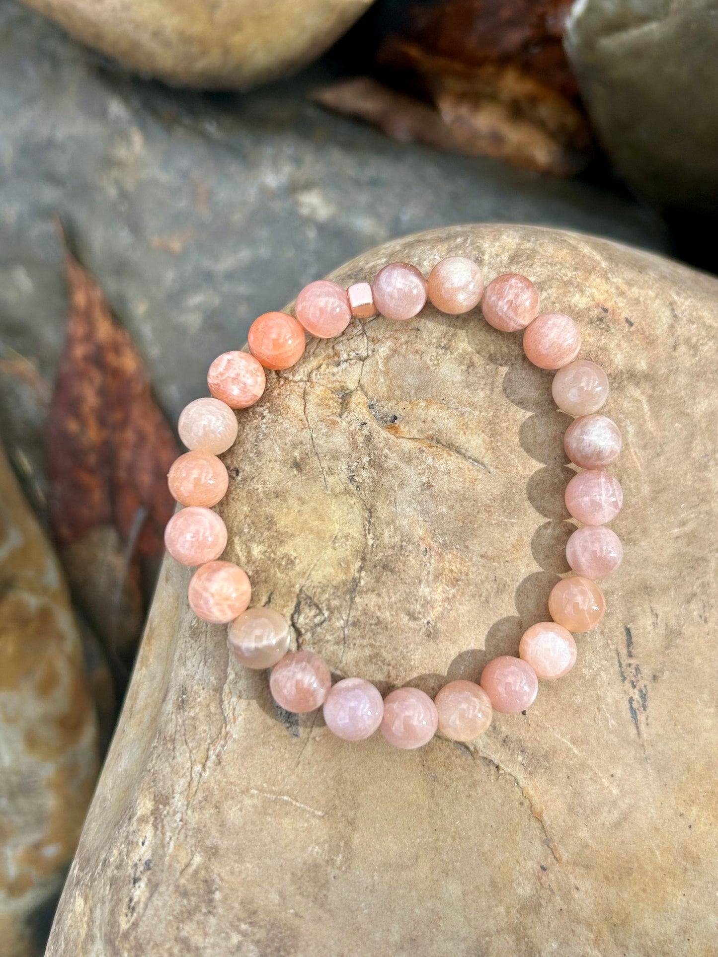 Stretchy Stone Bracelet Moonstone