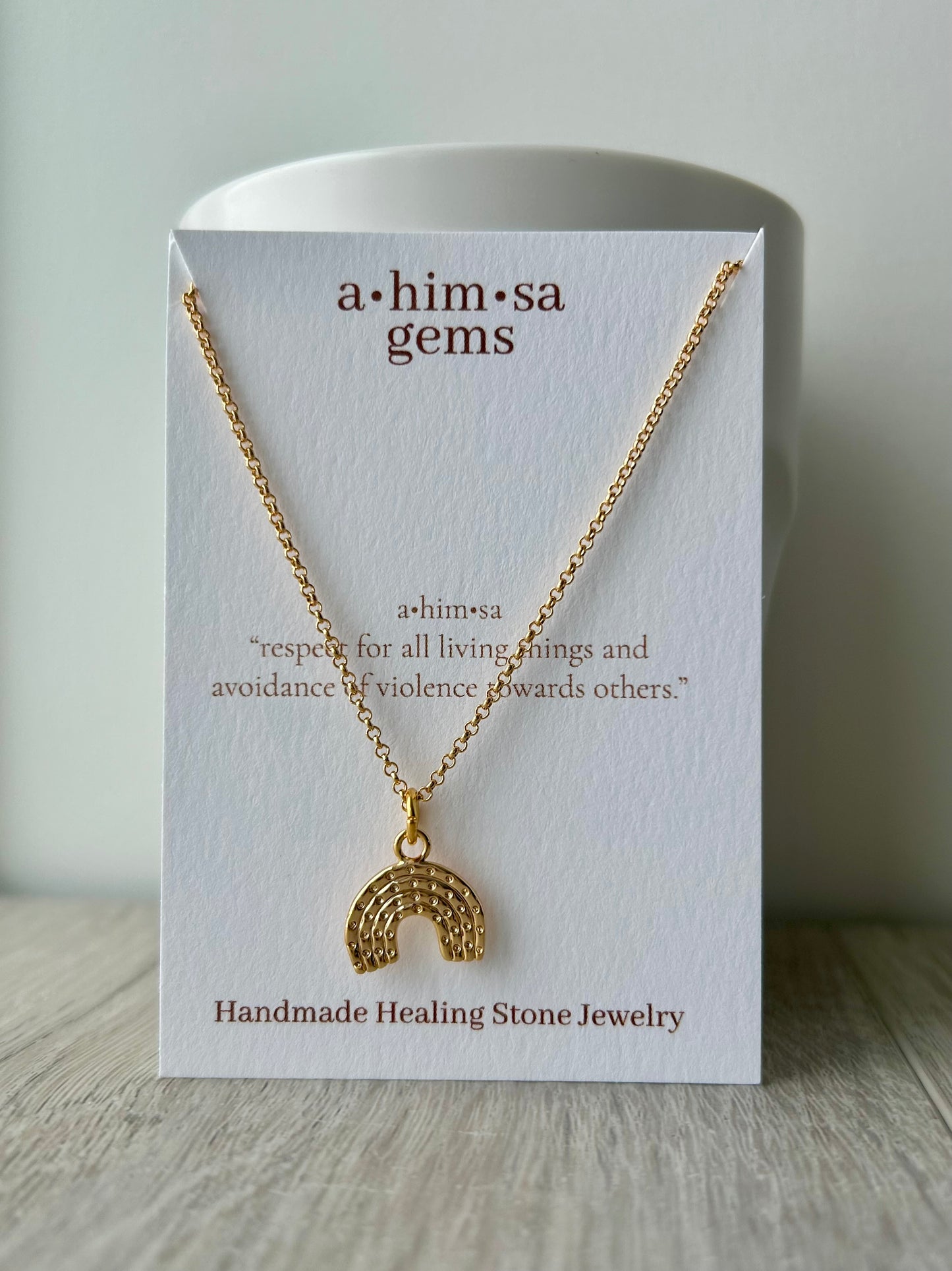 Rainbow (hammered) Connection Necklace