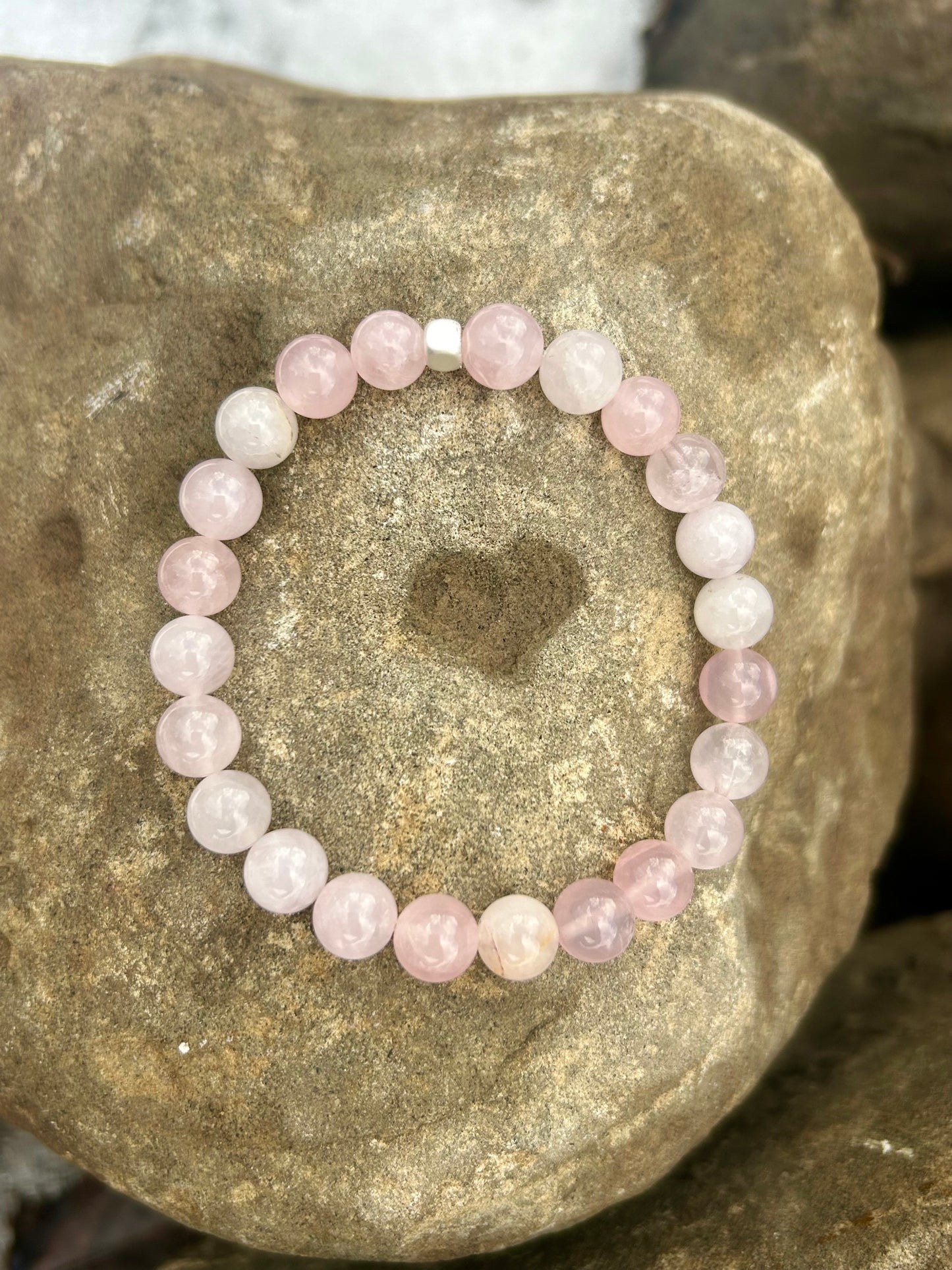 Stretchy Stone Bracelet Madagascar Rose Quartzđź’•