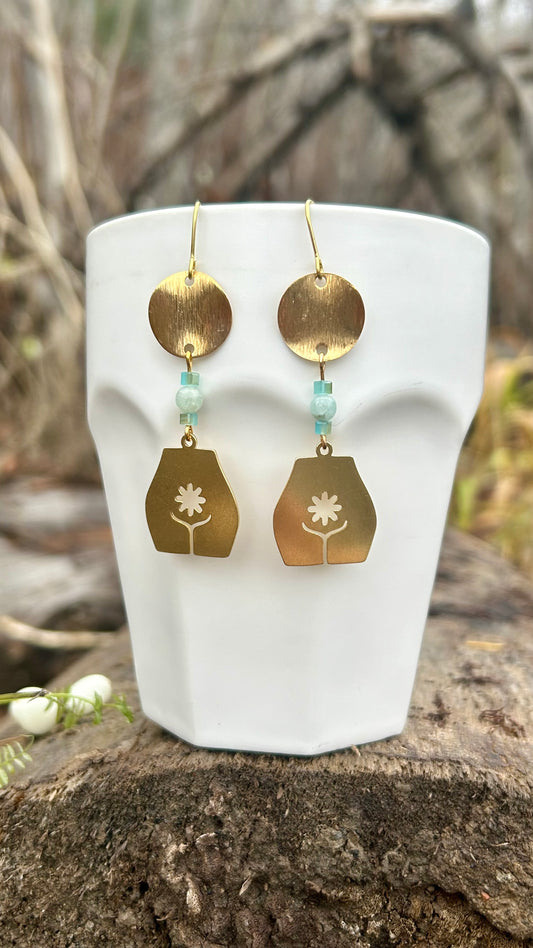 Amazonite Pistil Earrings