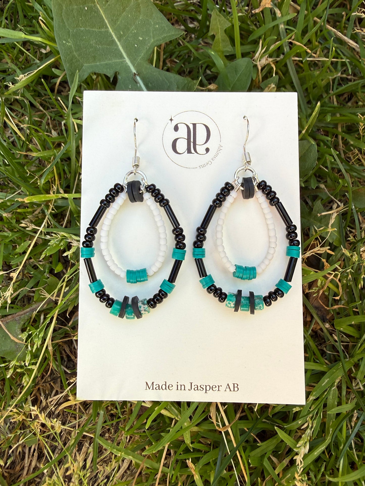 Emperor Stone Double Beaded Earrings