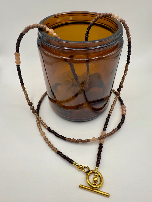 Moonstone Beaded Necklace