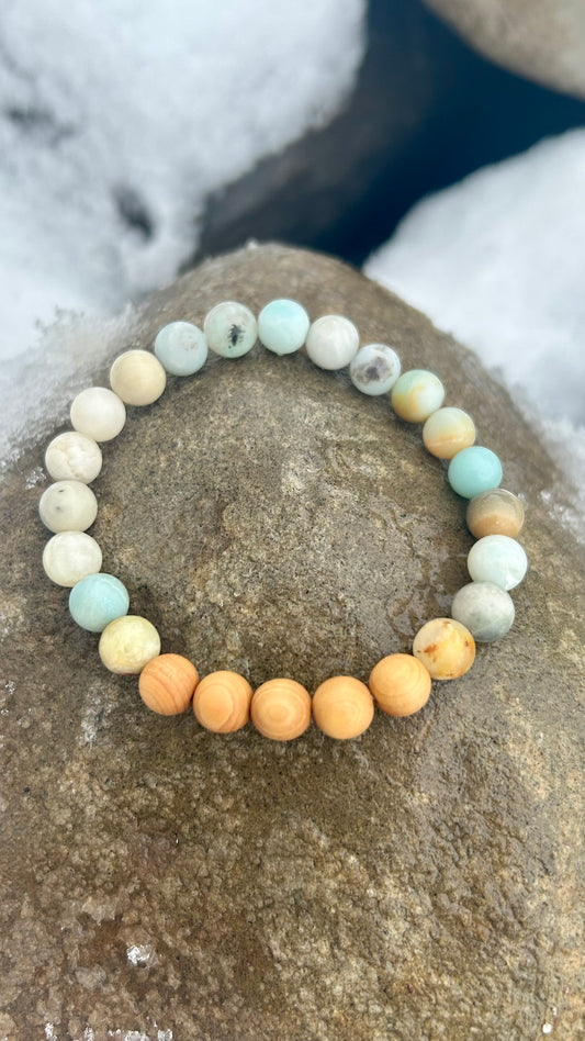 Stretchy Stone Bracelet Beach Vibes