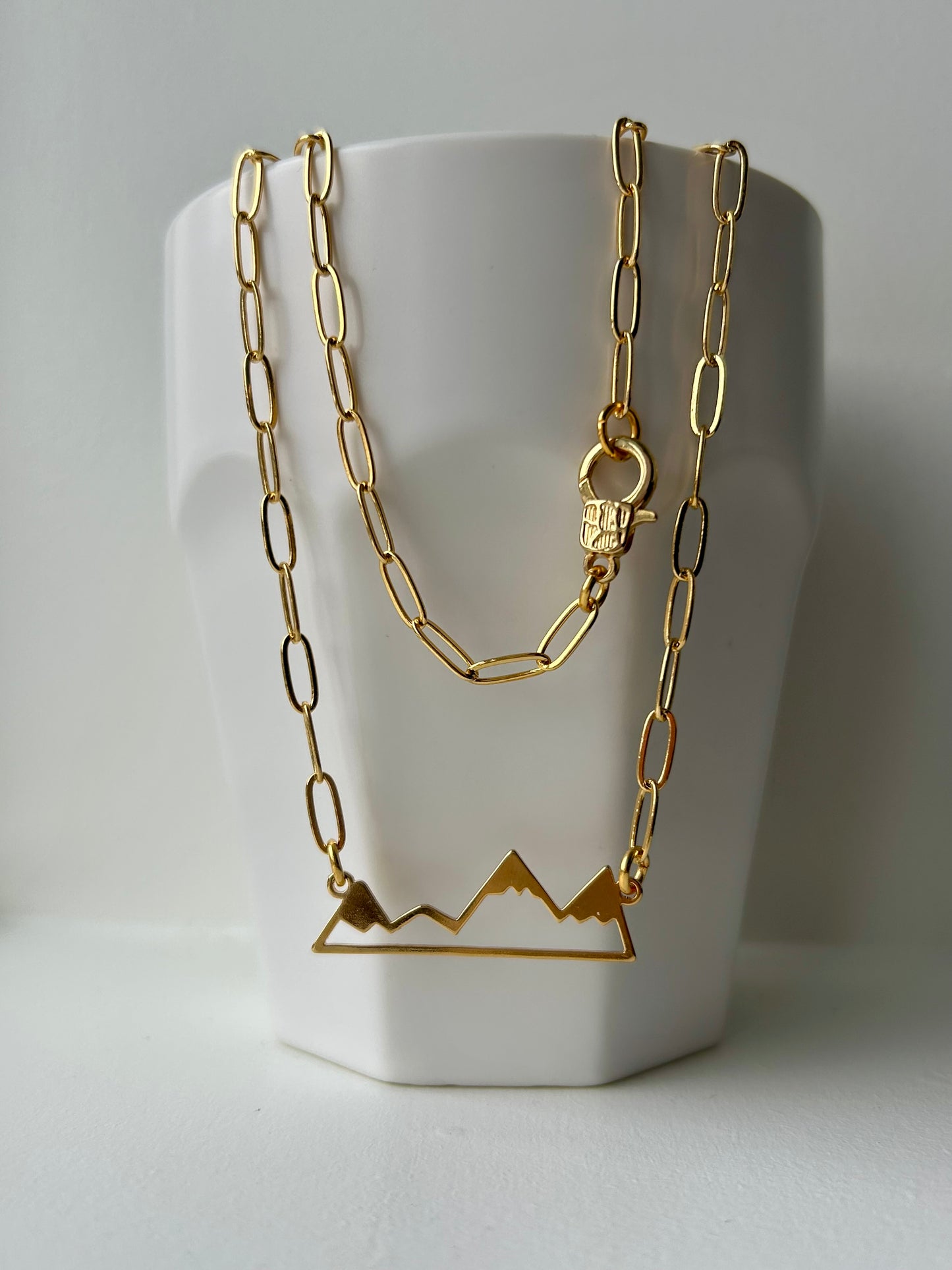 Jasper Vibes Paperclip Chain Necklace
