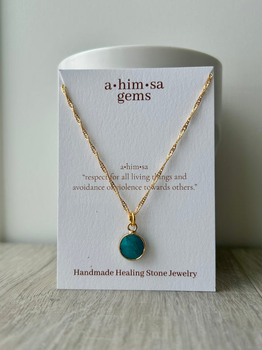 Turquoise Pendant Necklace