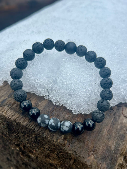 Stretchy Stone Bracelet “Strength”