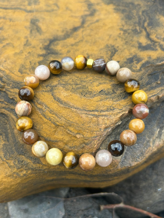 Stretchy Stone Bracelet “Stability”