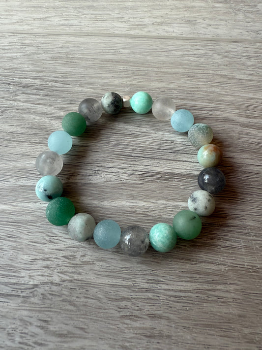 Stretchy 10mm Stone Calming Bracelet